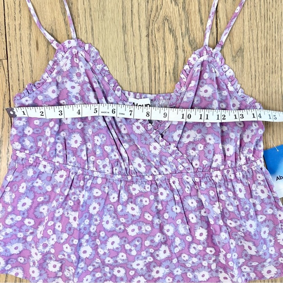NWT Abound Nordstrom Floral Swing Cami Crop In Purple Windy Daisy Size Medium - Picture 8 of 10